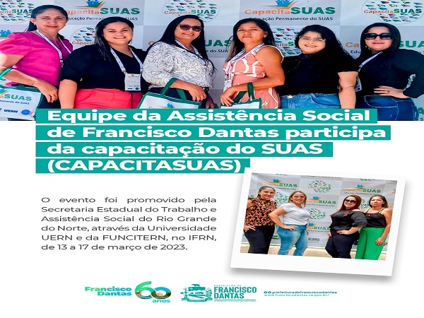 Assistência Social de Francisco Dantas na  CAPACITASUAS
