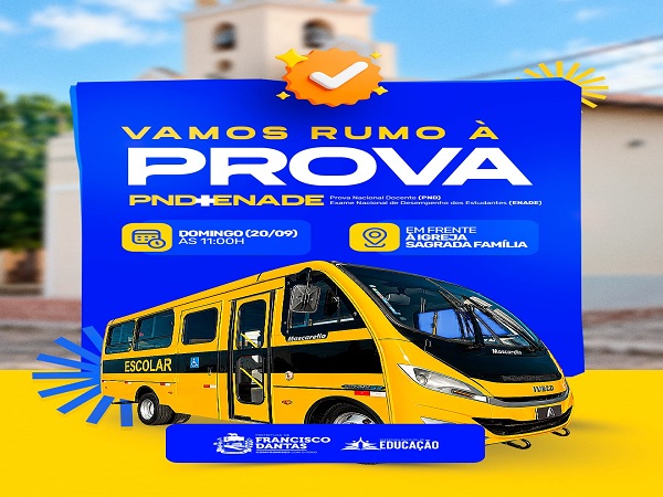 ÓNIBUS Rumo à prova!